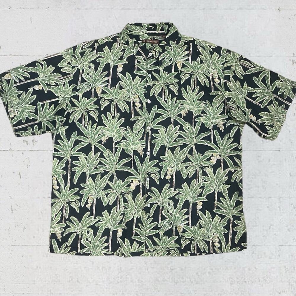 Tori Richard Hawaiian Shirt Men’s 2XL Short Sleeve Aloha Lawn Camp Button Down